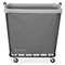 Dryser Commercial Heavy-Duty Rolling Laundry Hamper, Steel Frame Cart on Wheels with Removable Canvas Bin for Hotel or Home